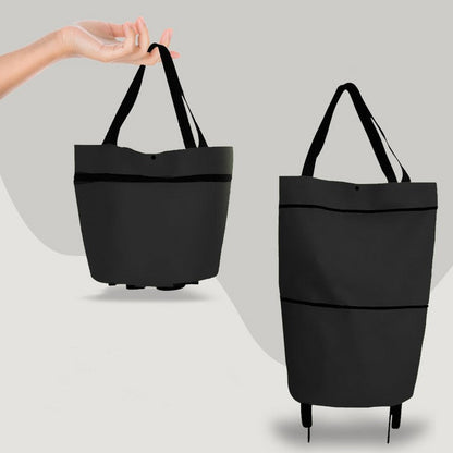 Foldable Shopping Trolley Bag with Wheels