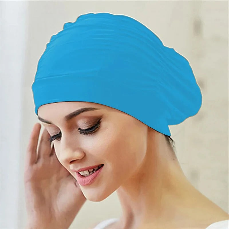 Stretch Swim Cap for Long Hair Protection