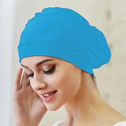 Stretch Swim Cap for Long Hair Protection