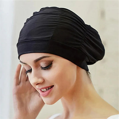 Stretch Swim Cap for Long Hair Protection