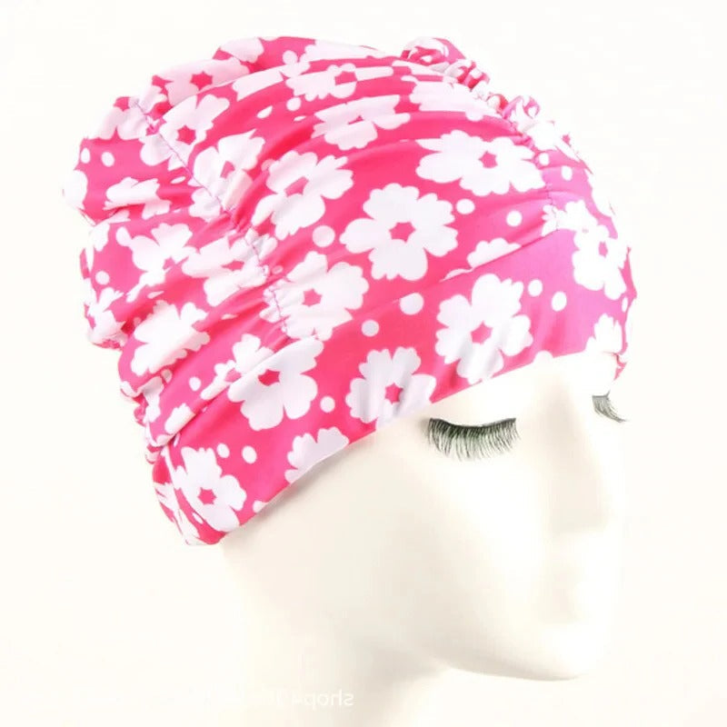 Stretch Swim Cap for Long Hair Protection