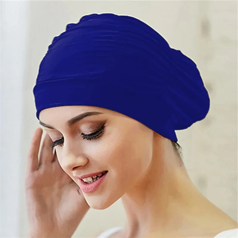 Stretch Swim Cap for Long Hair Protection