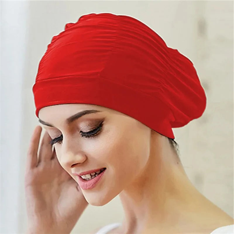 Stretch Swim Cap for Long Hair Protection