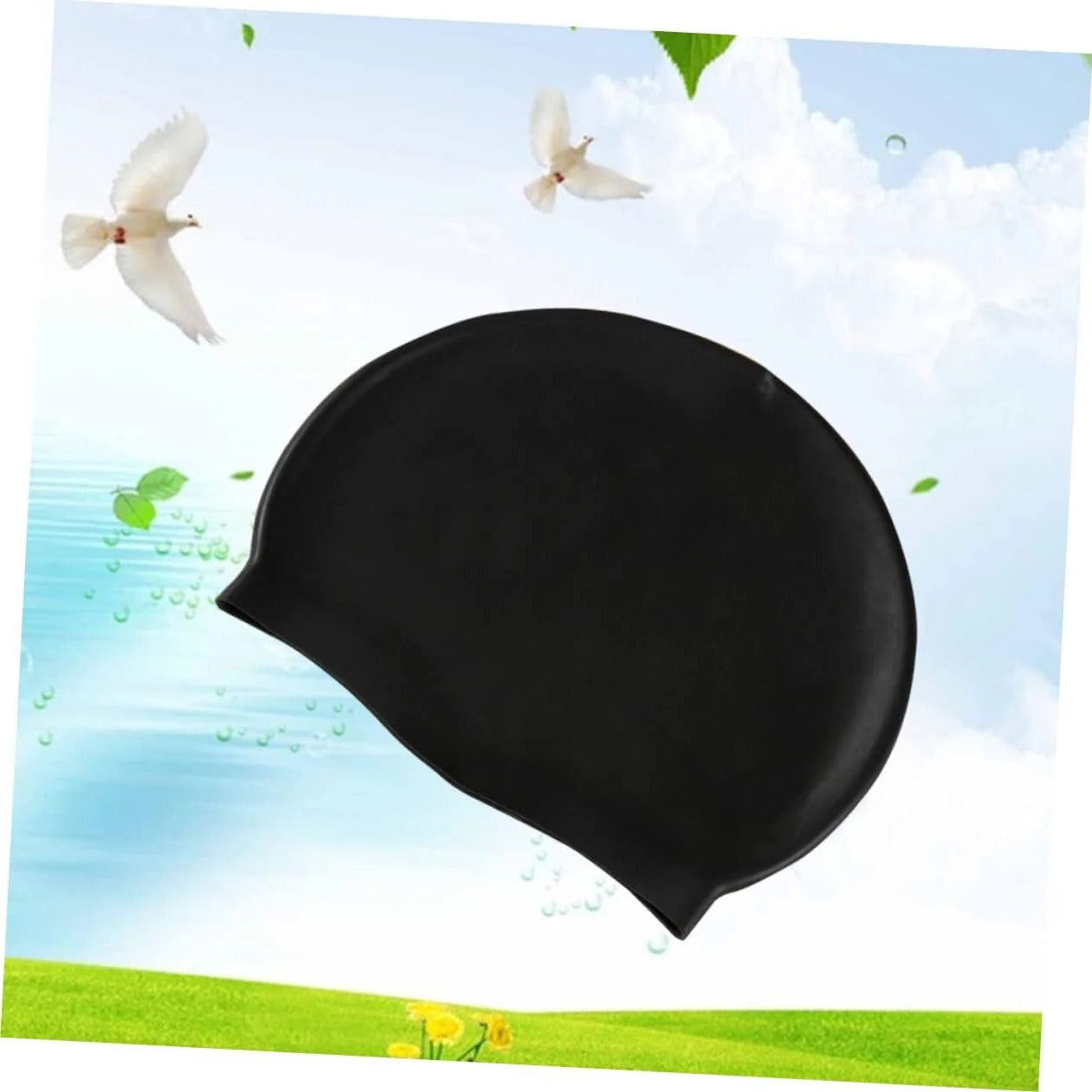 Stretch Swim Cap for Long Hair Protection
