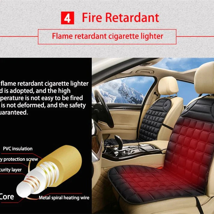 Heated Car Seat Cushion Winter Comfort Pad