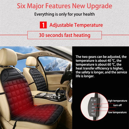 Heated Car Seat Cushion Winter Comfort Pad