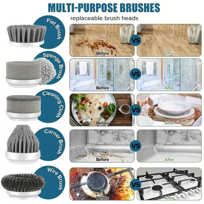 Turbo Spin Scrubber Electric Cleaning Brush