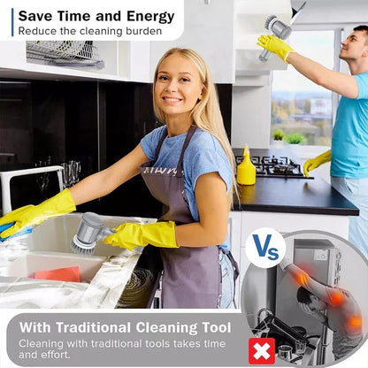Turbo Spin Scrubber Electric Cleaning Brush