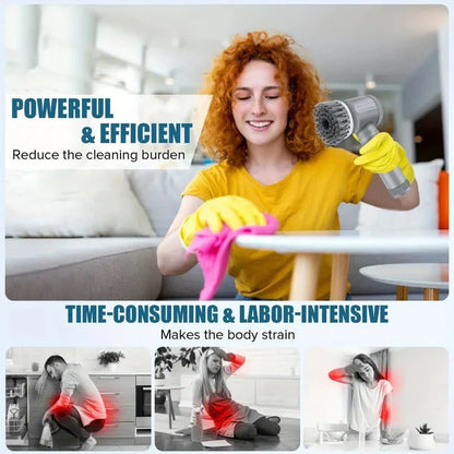 Turbo Spin Scrubber Electric Cleaning Brush