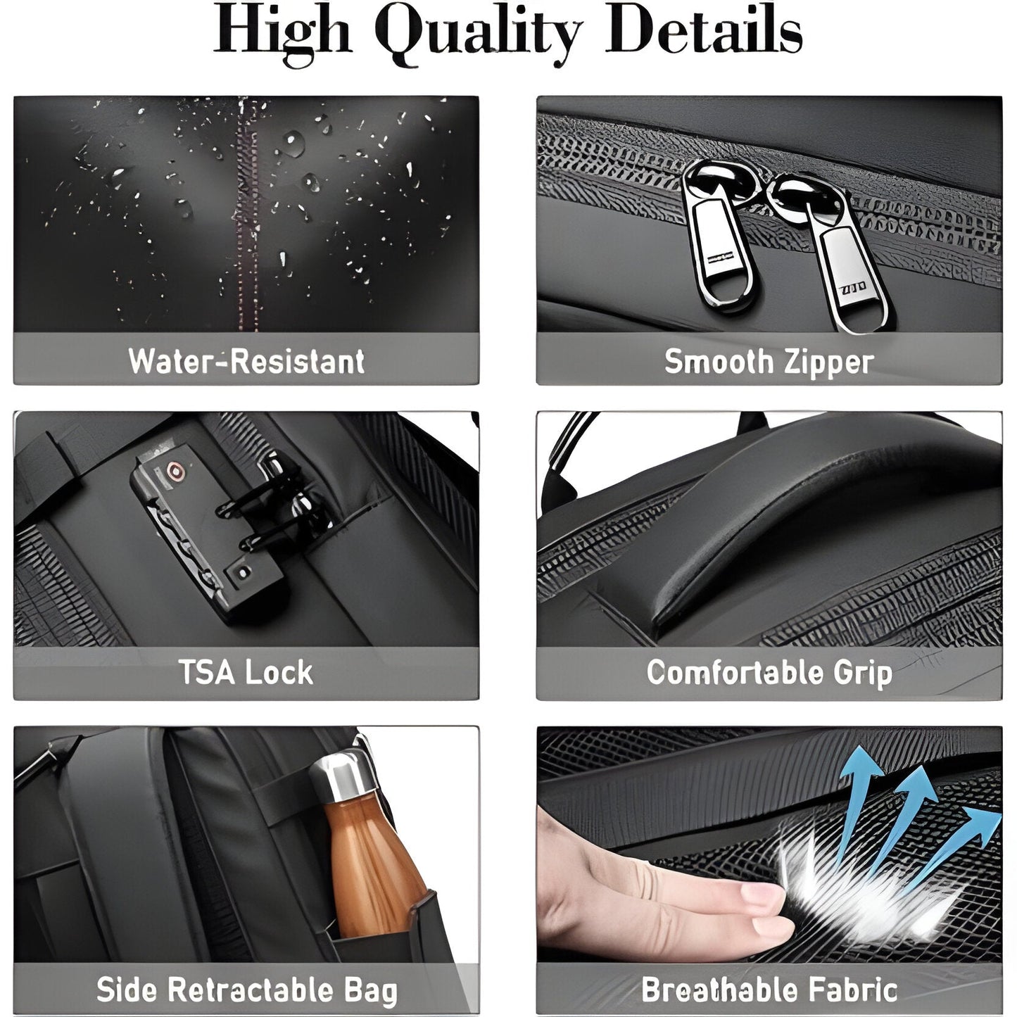 Travel Backpack with Internal Compression System