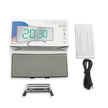 Modern Curved LED Digital Alarm Clock