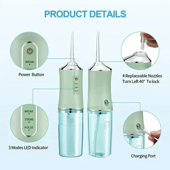 Rechargeable Water Flosser for Deep Cleaning