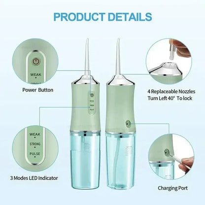 Rechargeable Water Flosser for Deep Cleaning