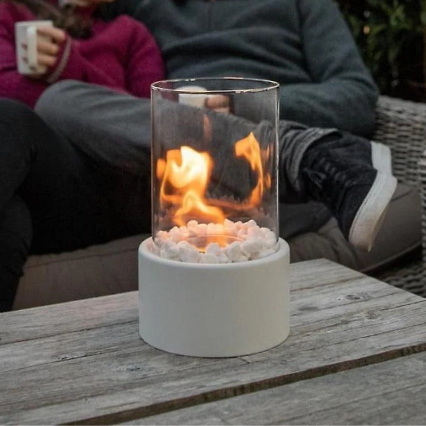 Portable Glass Tabletop Fire Pit Fireplace