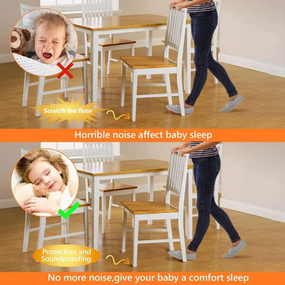 Square Silicone Chair Leg Floor Protectors