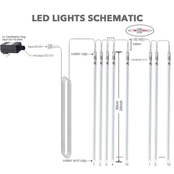 LED Icicle String Lights for Outdoor Decor