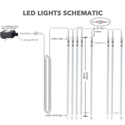 LED Icicle String Lights for Outdoor Decor