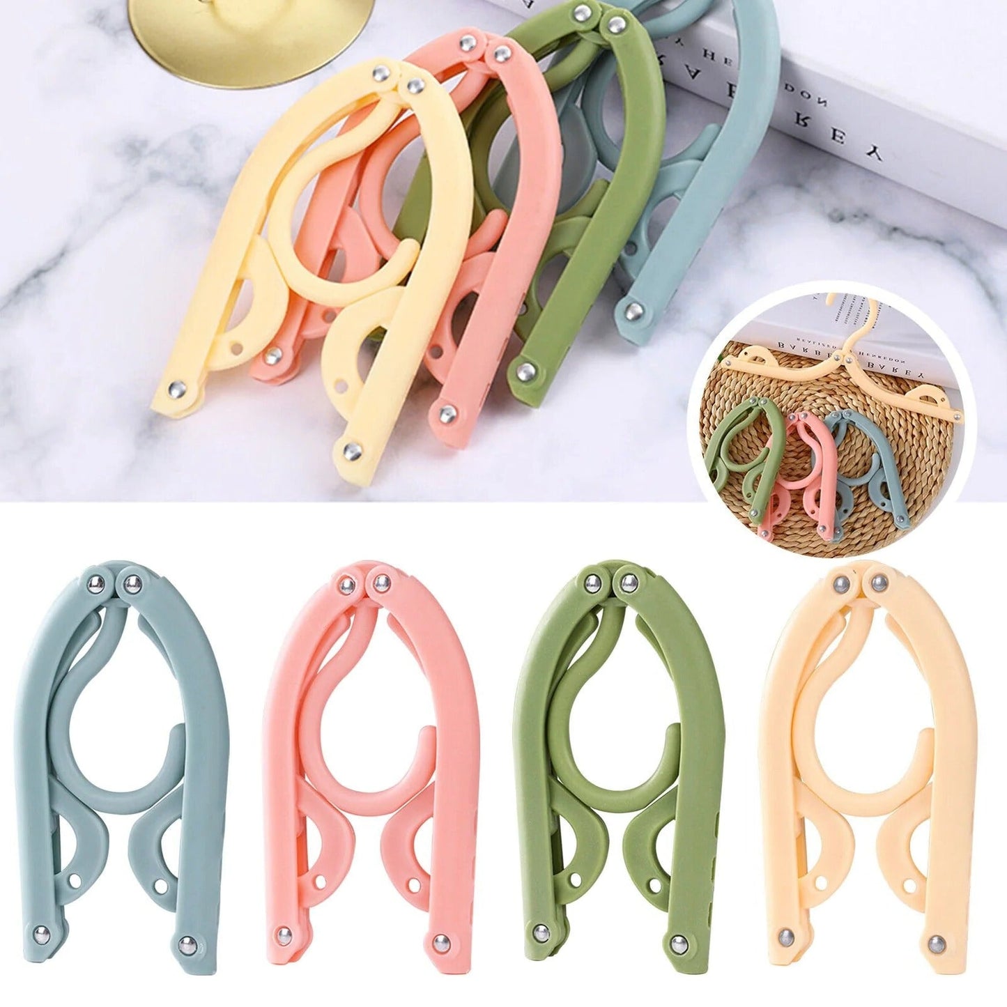 Foldable Travel Clothes Hangers