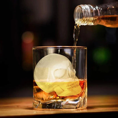 Skull-Shaped Silicone Ice Cube Tray