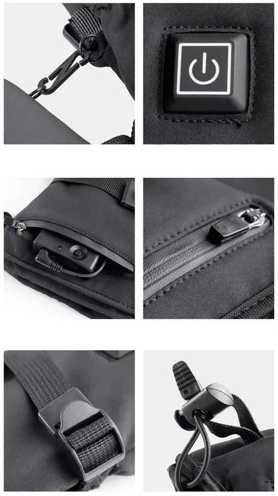 Rechargeable Heated Motorcycle Gloves