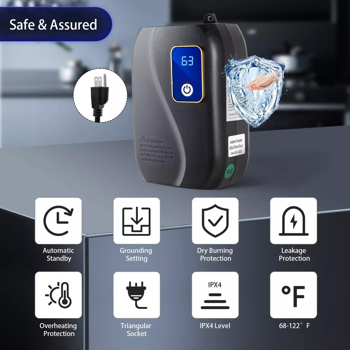 Instant Tankless Water Heater for Home