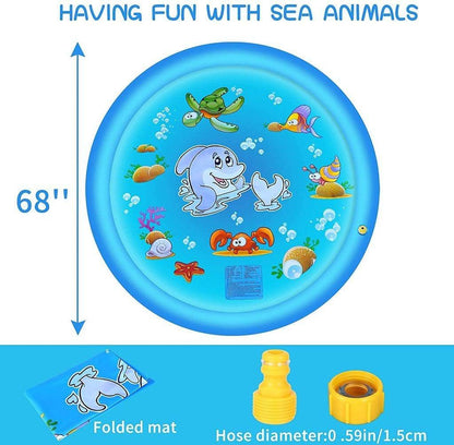 Sprinkler Splash Pad for Kids Outdoor Play