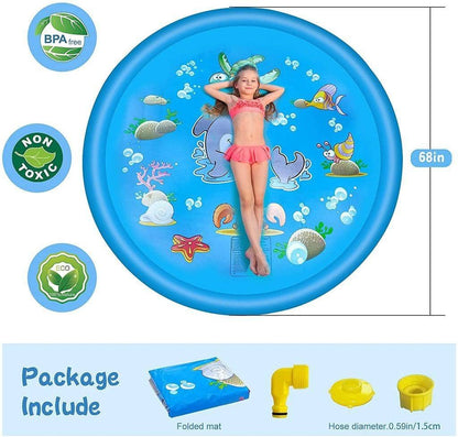 Sprinkler Splash Pad for Kids Outdoor Play