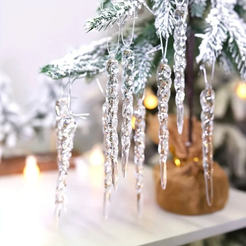 Christmas Icicle Hanging Ornament Decoration Set