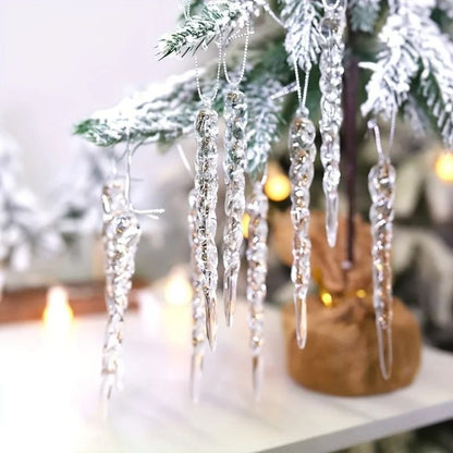 Christmas Icicle Hanging Ornament Decoration Set