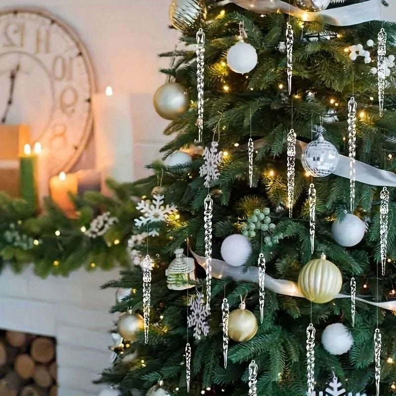 Christmas Icicle Hanging Ornament Decoration Set
