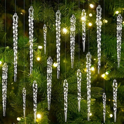 Christmas Icicle Hanging Ornament Decoration Set