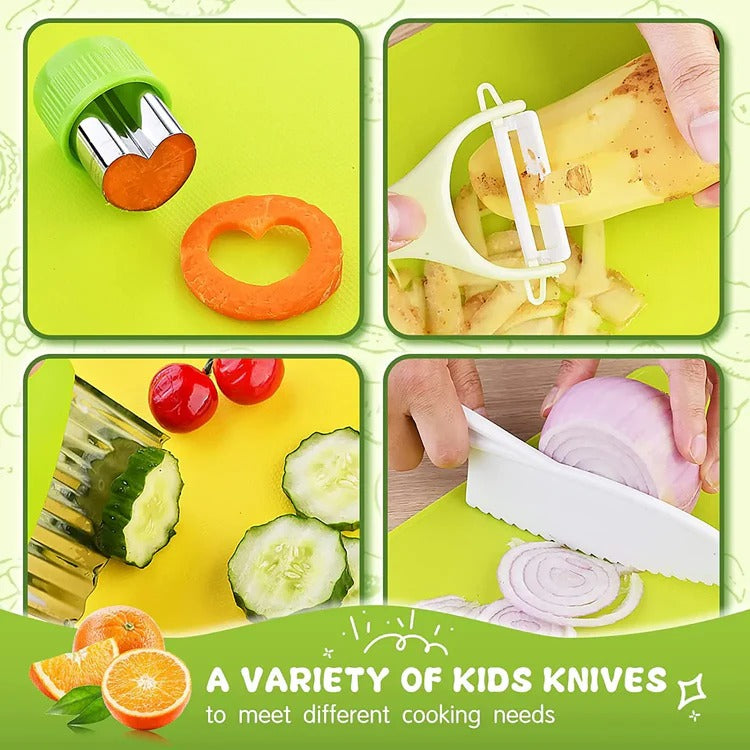 Kids Cooking Tool Set for Baking & Food Preparation