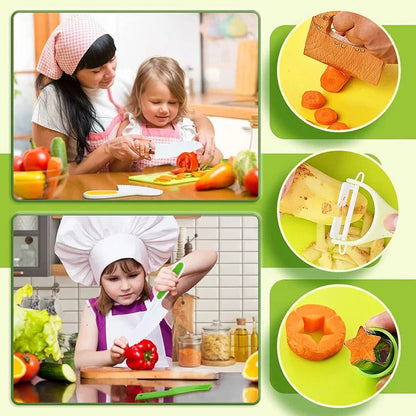 Kids Cooking Tool Set for Baking & Food Preparation