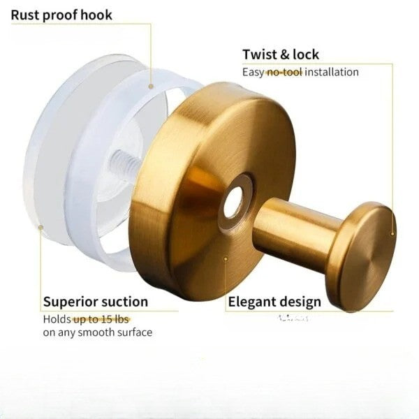Twist Lock Suction Cup Wall Hooks Heavy Duty