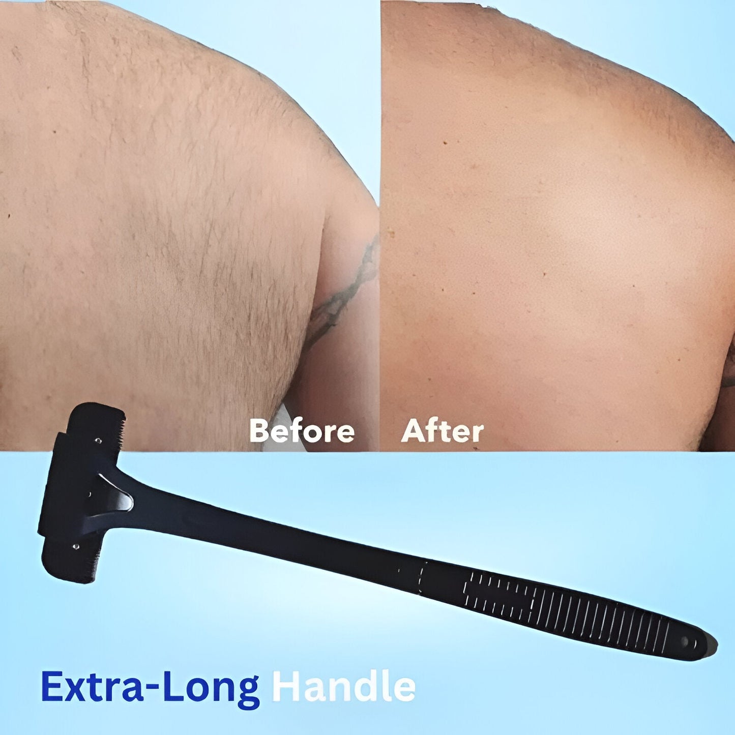 Long Handle Back Shaver for Men