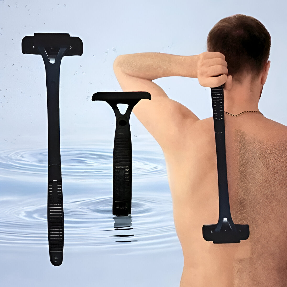 Long Handle Back Shaver for Men