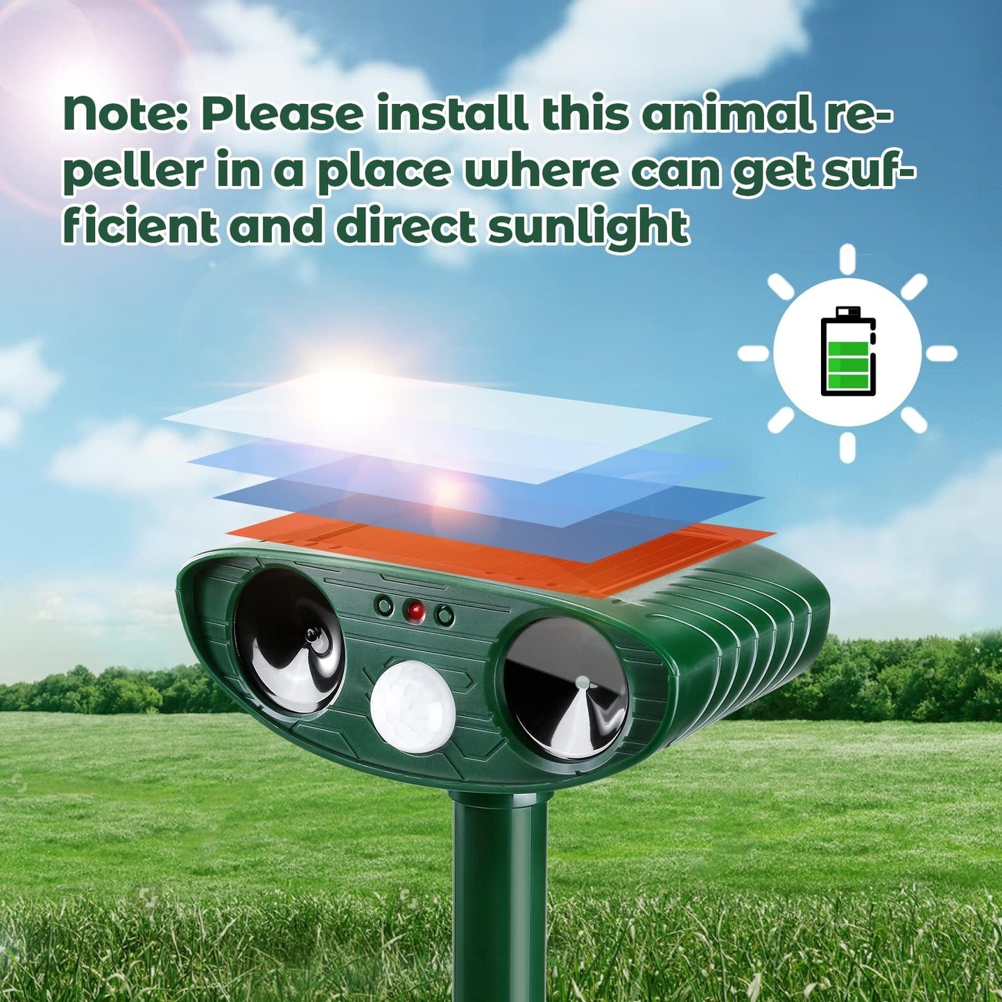 Ultrasonic Woodpecker Repeller Device