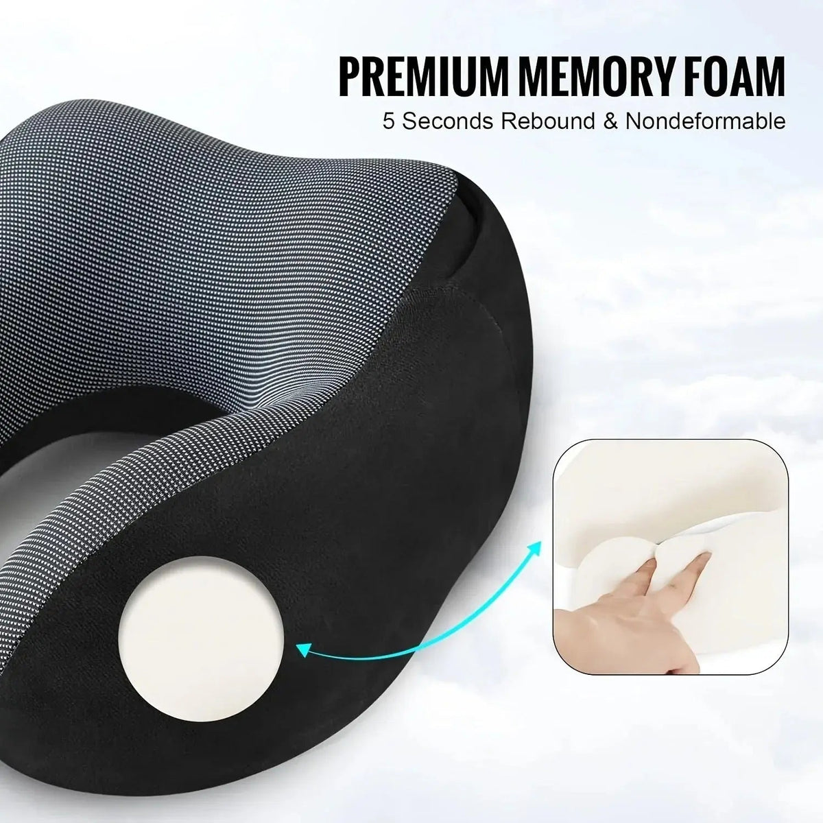 Memory Foam Travel Pillow