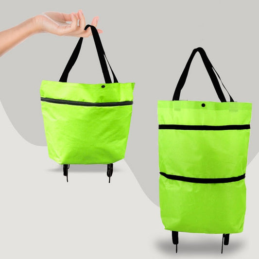 Foldable Shopping Trolley Bag with Wheels