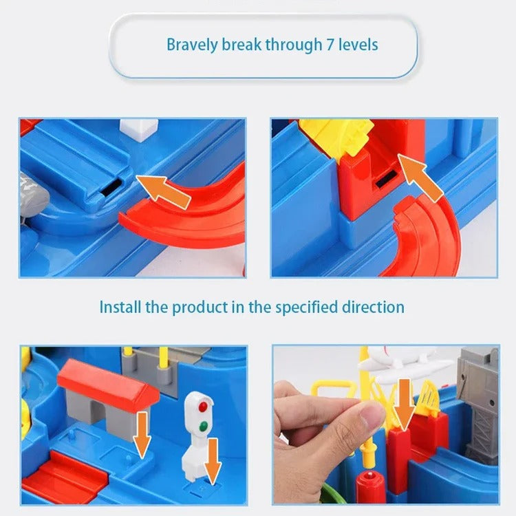Kids Mechanical Vehicle Track Racing Play Set