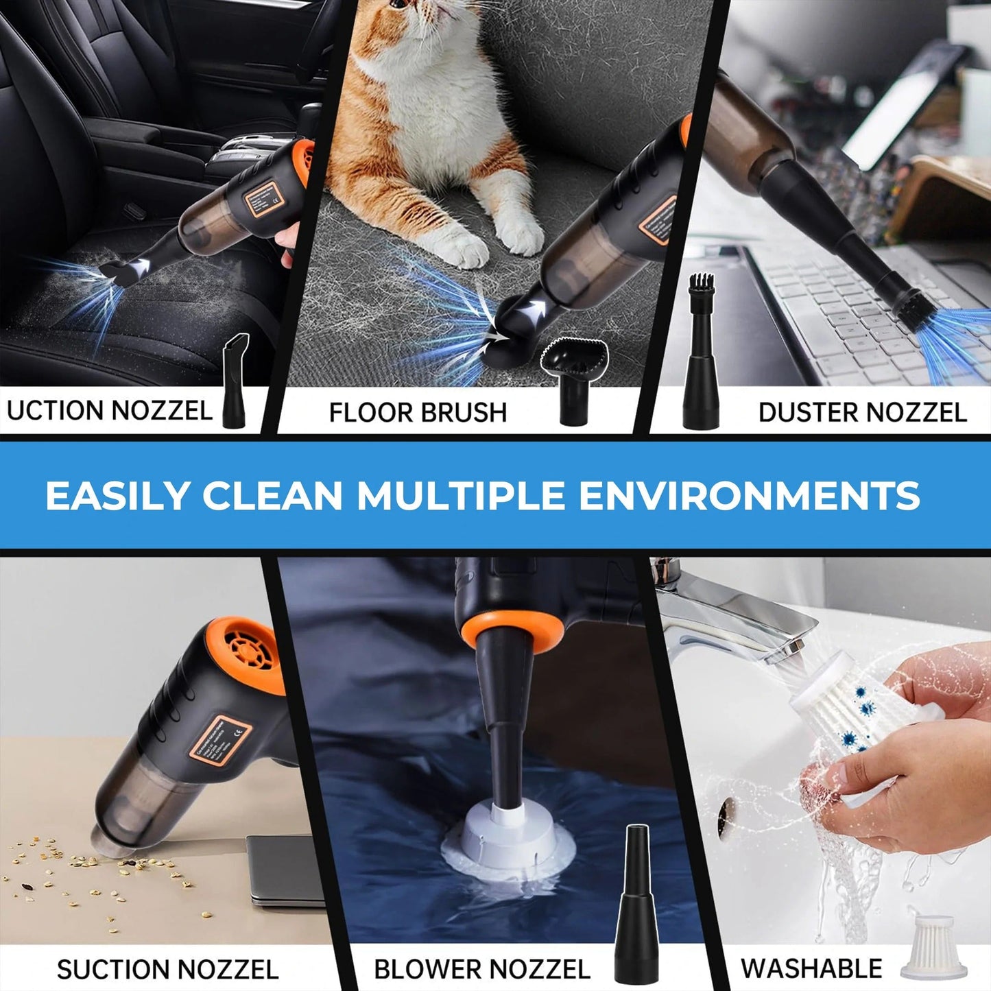 Cordless Car Vacuum Cleaner for Deep Cleaning
