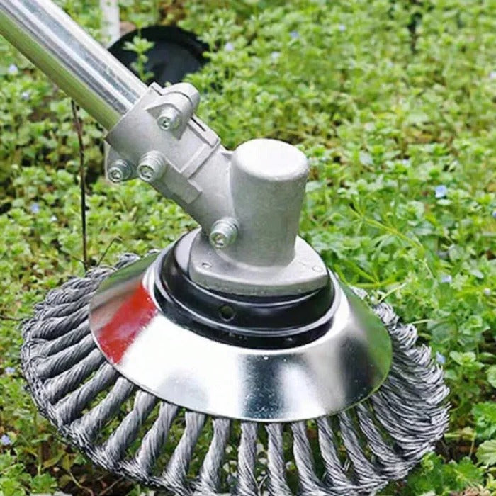 Heavy Duty Wire Weeding Wheel Attachment