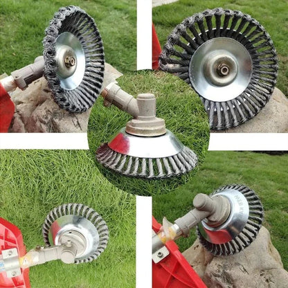 Heavy Duty Wire Weeding Wheel Attachment