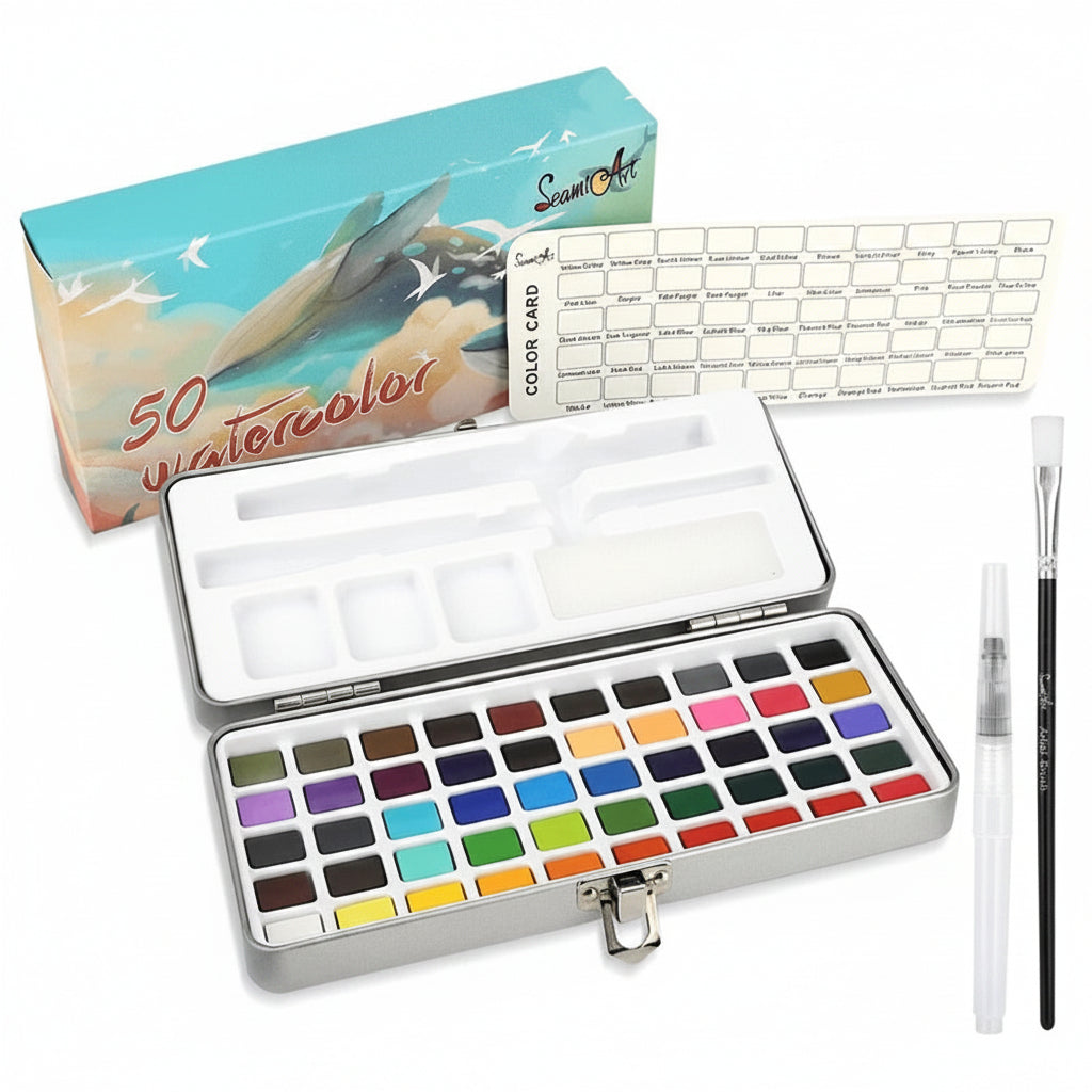Watercolor Paint Set for Artists & Beginners