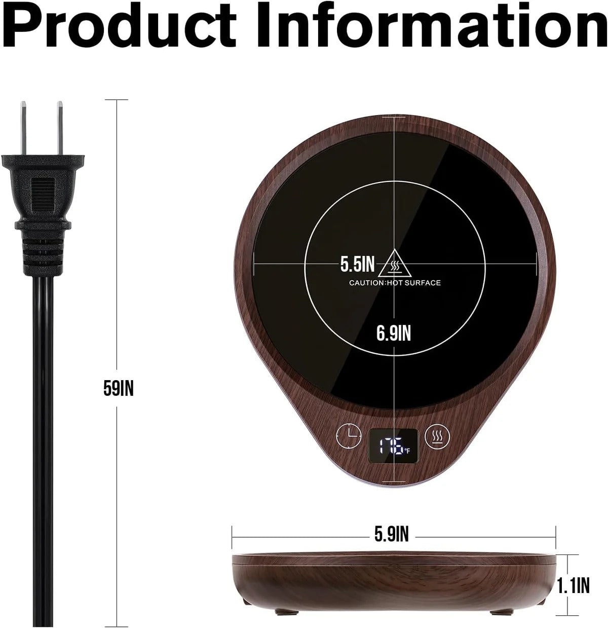 Coffee Mug Warmer Set for Desk & Office