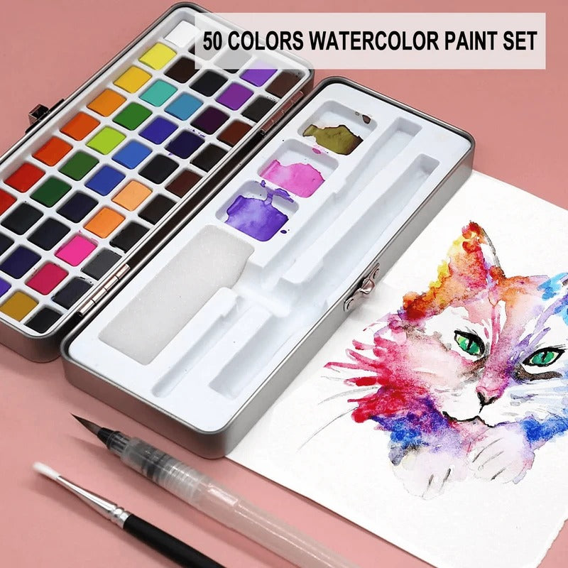 Watercolor Paint Set for Artists & Beginners
