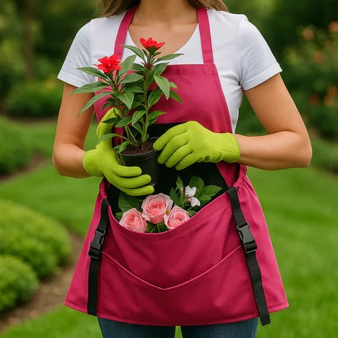 Durable Harvesting Apron with Drop Pocket