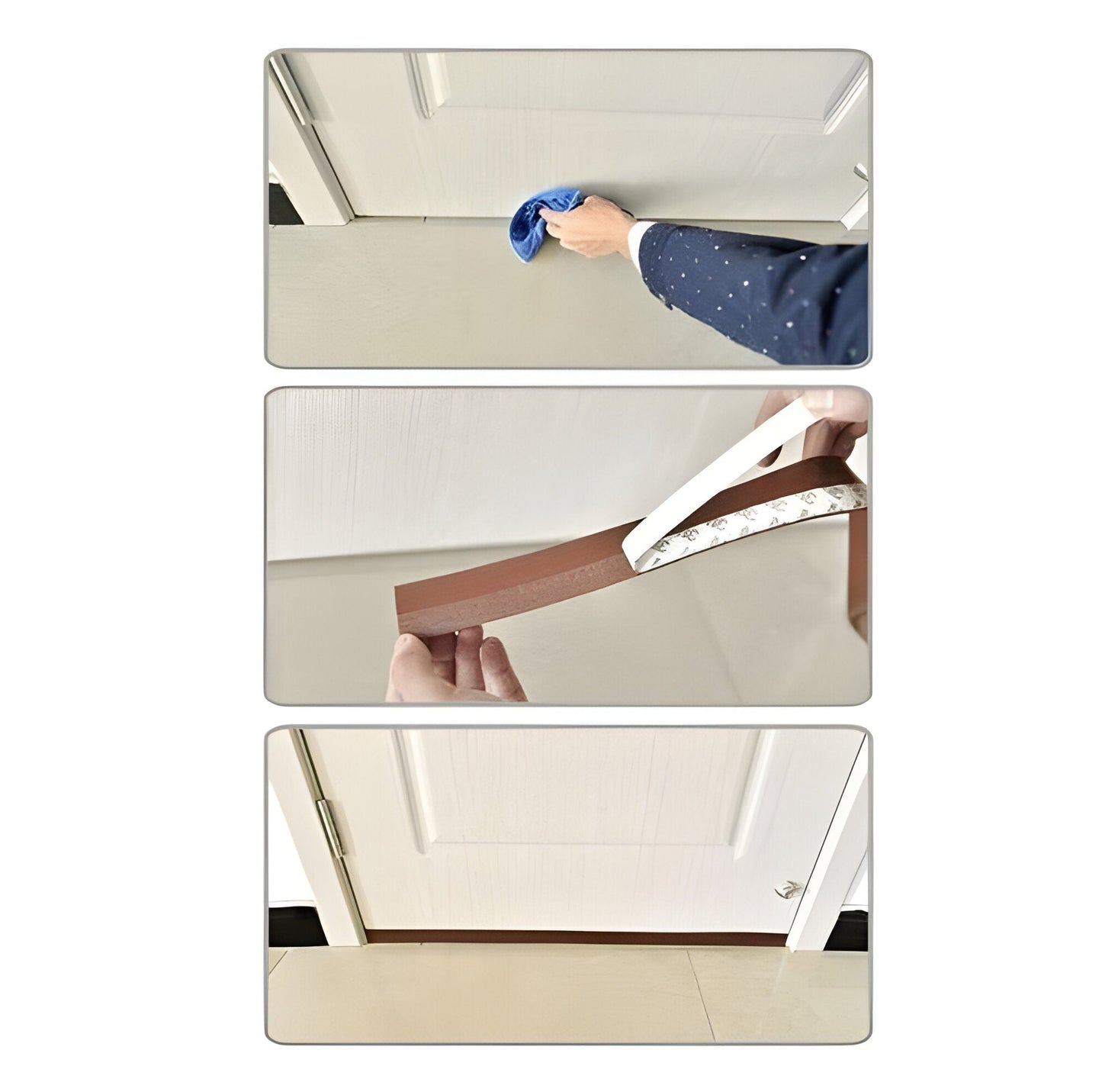 Self-Adhesive Door Seal Strip for Draft Protection