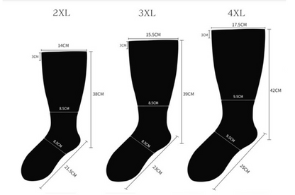 Wide Calf Compression Socks – Plus Size Support Stockings