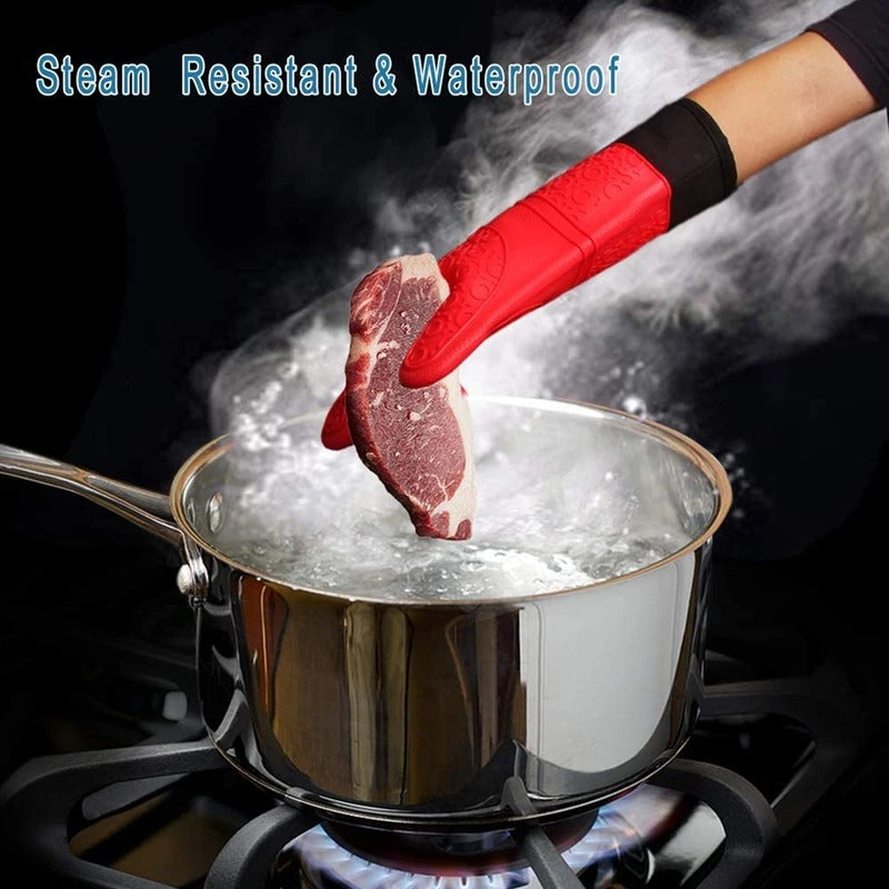 Heat Resistant Silicone Oven Gloves
